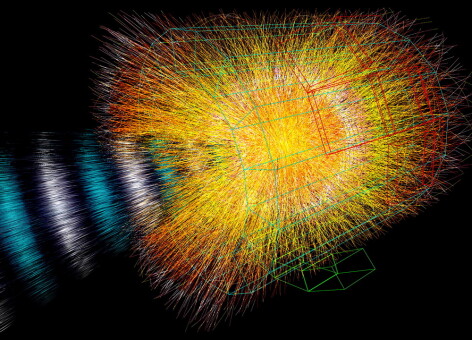 Simulare explozie particule accelerator LHC