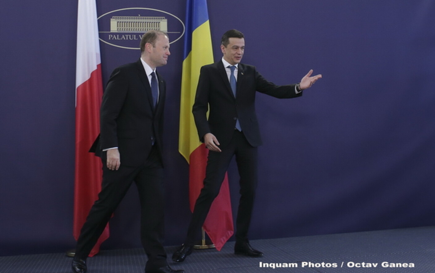 Premierul Sorin Grindeanu L A Primit Pe Omologul Maltez In Huiduielile