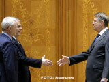 Klaus Iohannis, Liviu Dragnea, Calin Popescu Tariceanu in Parlament Klaus Iohannis, Liviu Dragnea, Calin Popescu Tariceanu in Parlament
