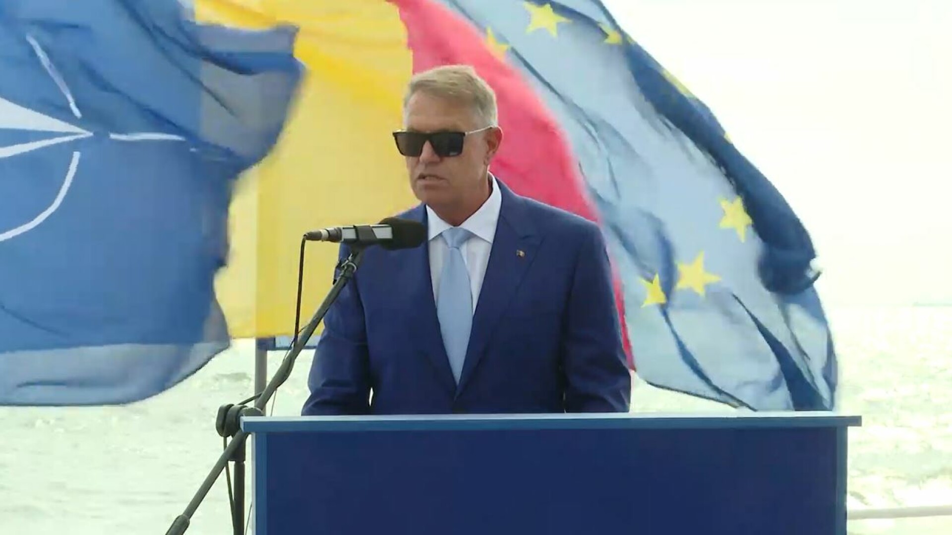 Klaus Iohannis de Ziua Marinei România se bucură în prezent de cele