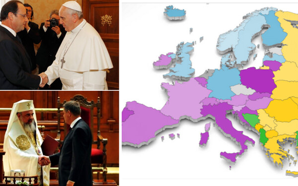 Liderii atei ai Europei si tarile in care credinciosii au devenit o minoritate. Ce rol mai joaca religia in 2015. INFOGRAFIC