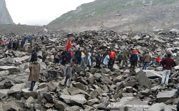 alunecare de teren in China, AFP alunecare de teren in China, AFP