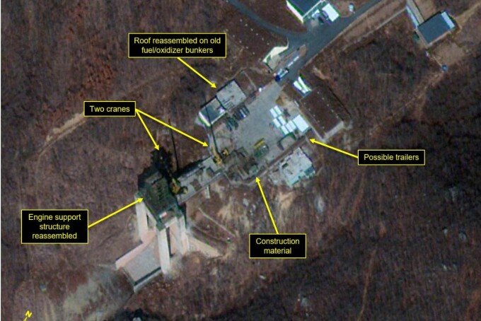 Imagini de la Baza de rachete nucleare Sohae Imagini de la Baza de rachete nucleare Sohae