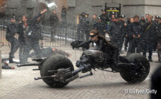 Secventa din timpul filmarilor la Batman: The Dark Knight Rises