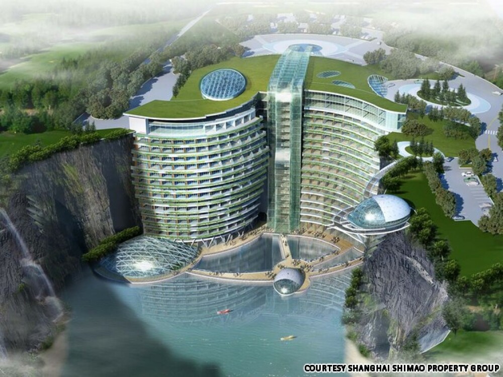 China construieste cel mai luxos hotel din lume sub pamant. Galerie FOTO - Imaginea 1