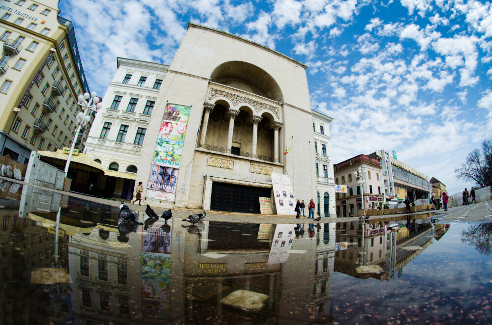 “Timisoara in reflexia apei”, imortalizata de un elev. Peisaje spectaculoase cu cladirile din oras - Imaginea 4