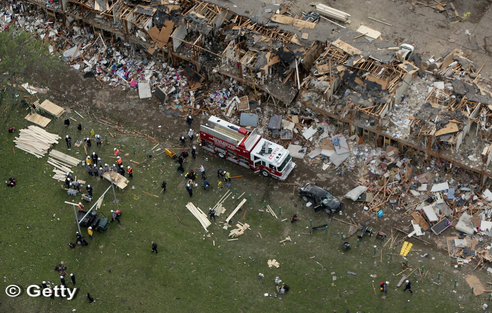 Tragedia din Texas in imagini: cum arata din aer zonele afectate de explozie. 14 persoane au murit - Imaginea 5