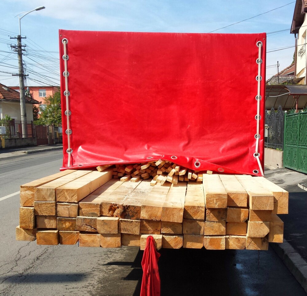 Material lemnos in valoare de 15.000 de lei, confiscat de politistii din Cluj - Imaginea 1