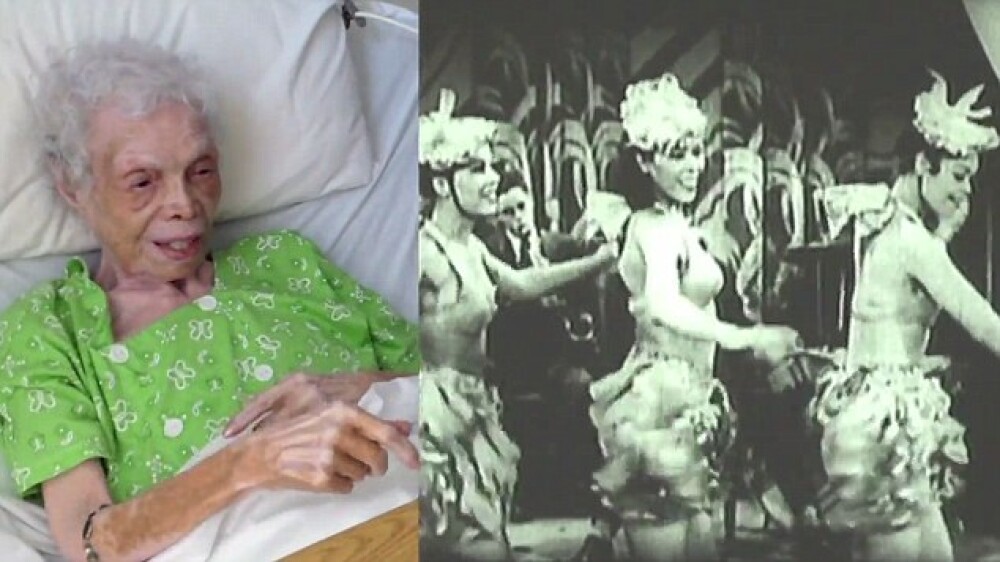 Reactia unei batrane de 102 ani, fosta dansatoare in trupa lui Frank Sinatra, cand vede pentru prima data imagini video cu ea - Imaginea 2