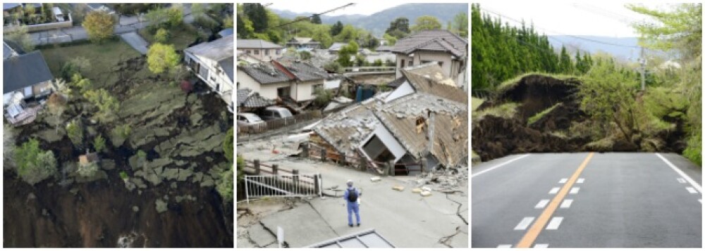 Bilantul cutremurelor devastatoare din Japonia a urcat la 32 de morti si 2.000 de raniti. Versantul unui munte s-a prabusit - Imaginea 8