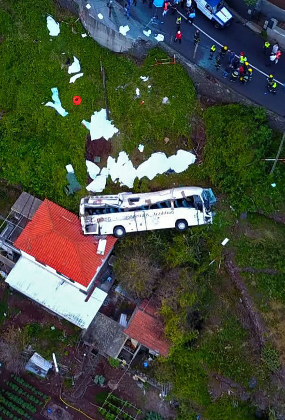 Autocar răsturnat în Madeira. Cel puţin 29 de turişti germani au murit. VIDEO, GALERIE FOTO - Imaginea 7