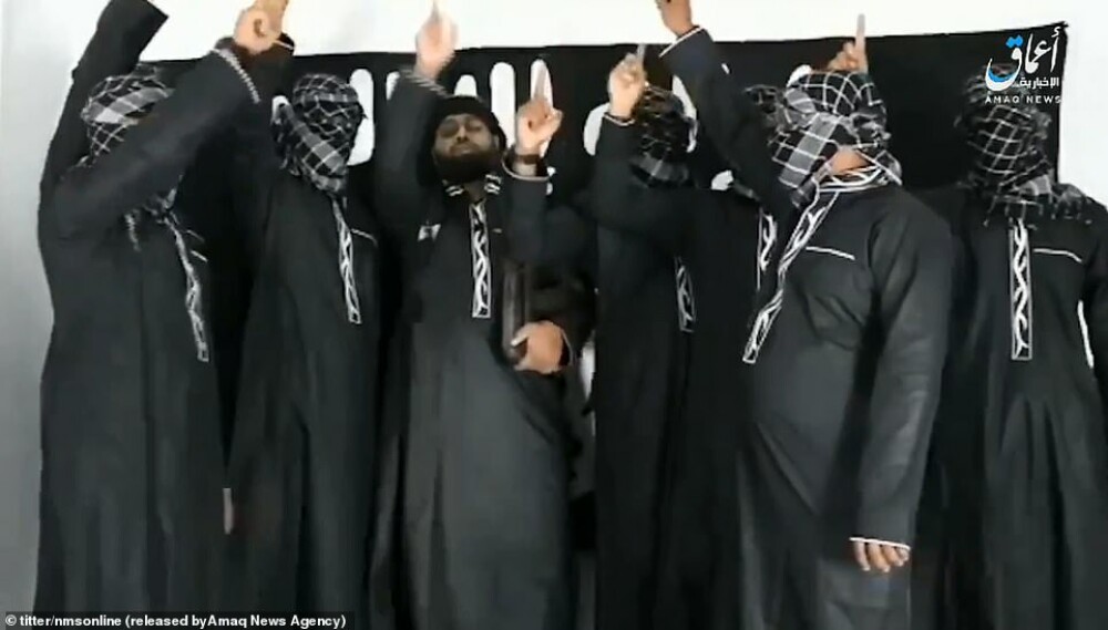 Momentul în care teroriștii din Sri Lanka ar depune jurământ de credință liderului ISIS - Imaginea 2