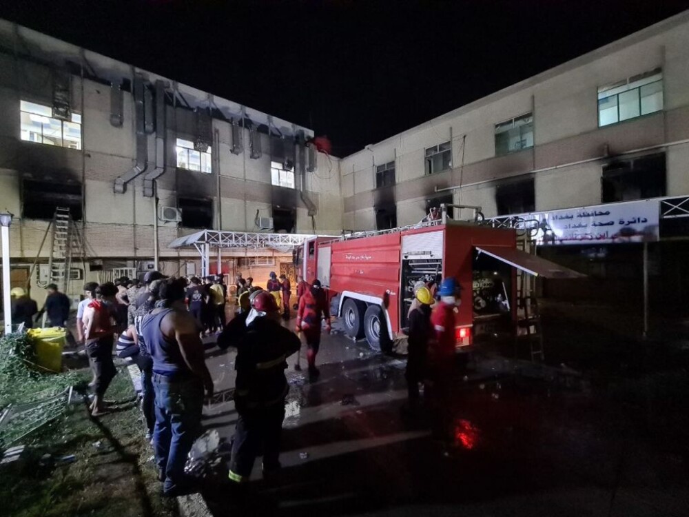 Incendiu într-un spital Covid din Irak. Cel puțin 82 de persoane au murit. GALERIE FOTO - Imaginea 2