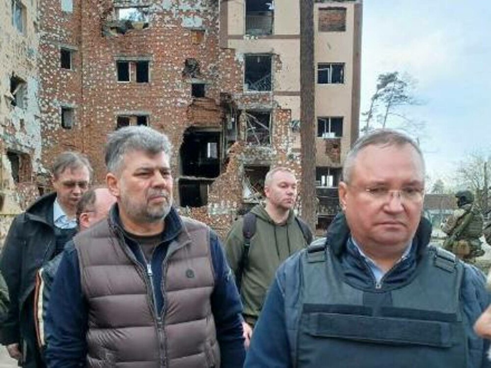 Premierul Nicolae Ciucă, Marcel Ciolacu și Bogdan Aurescu au fost marți la Kiev, Irpin și Borodianka - Imaginea 1