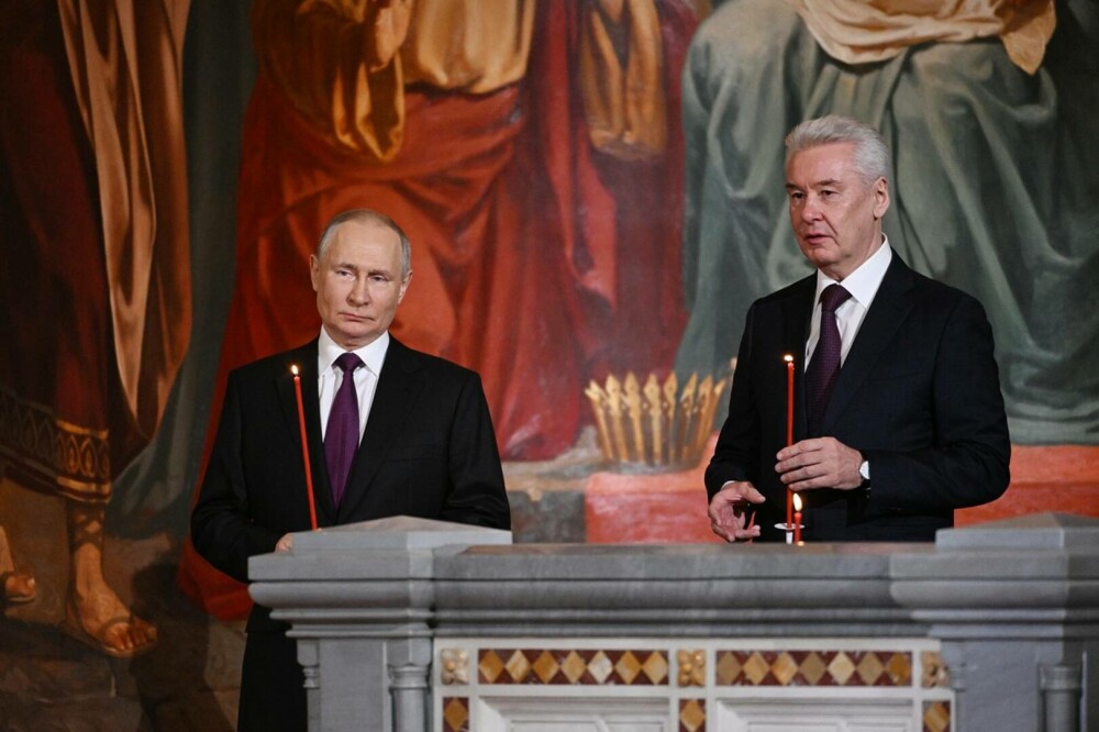 Putin a participat la slujba de Înviere, la Moscova. Mesajul liderului rus cu prilejul Paştelui ortodox - Imaginea 3