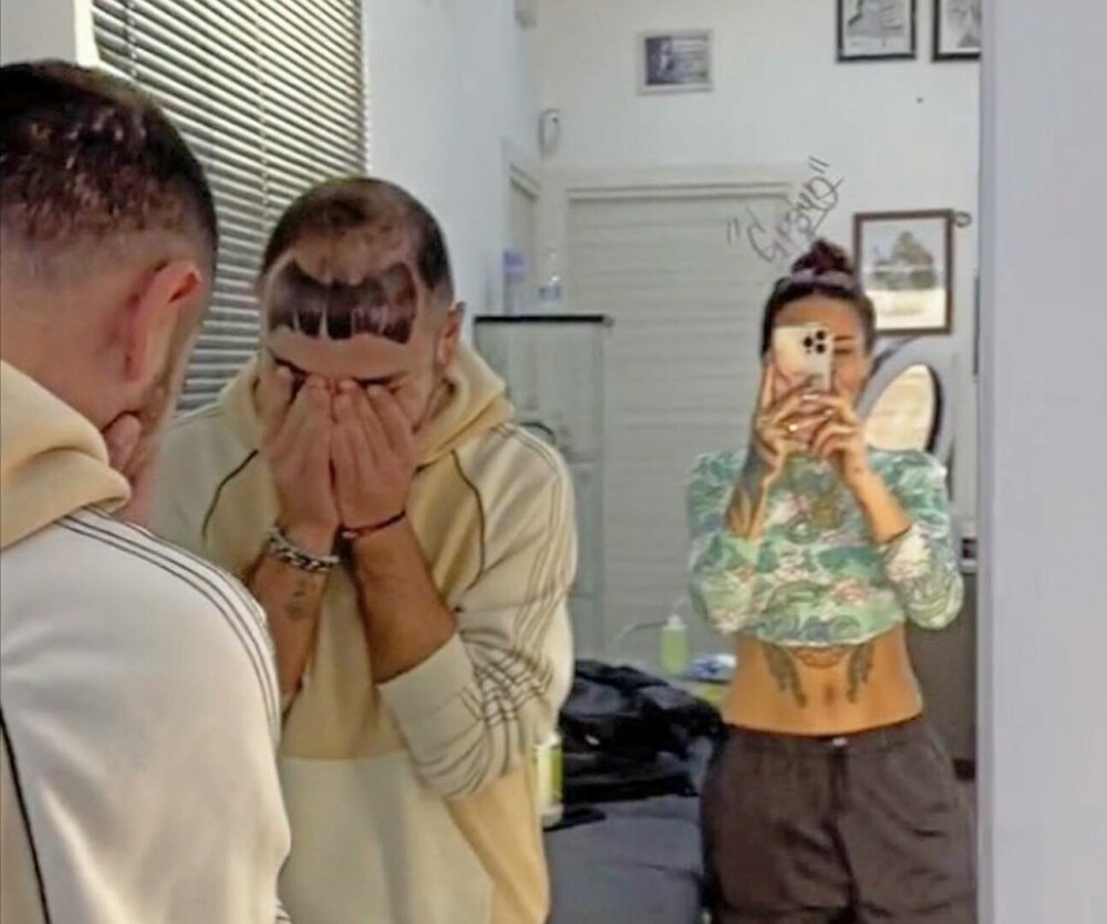 Cum arată un bărbat după ce și-a tatuat un breton pe frunte pentru că avea început de chelie. Care a fost reacția lui | FOTO - Imaginea 4
