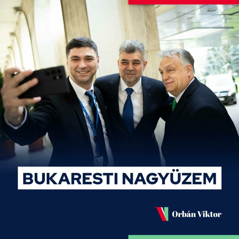 Cum și-a făcut Viktor Orban selfie cu Marcel Ciolacu GALERIE FOTO - Imaginea 1