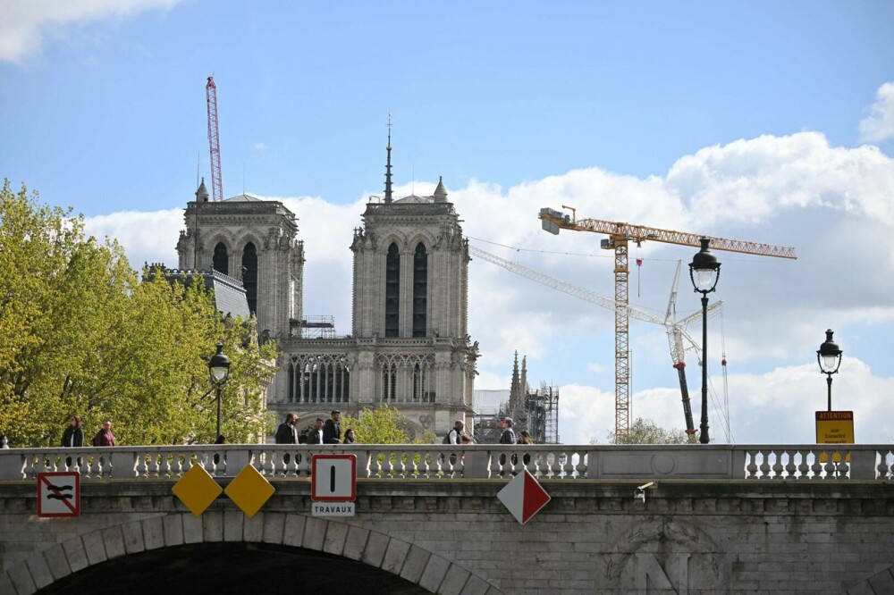 Cum arată acum Catedrala Notre Dame, la cinci ani de la incendiul care a distrus o parte din monumentul istoric. GALERIE FOTO - Imaginea 6