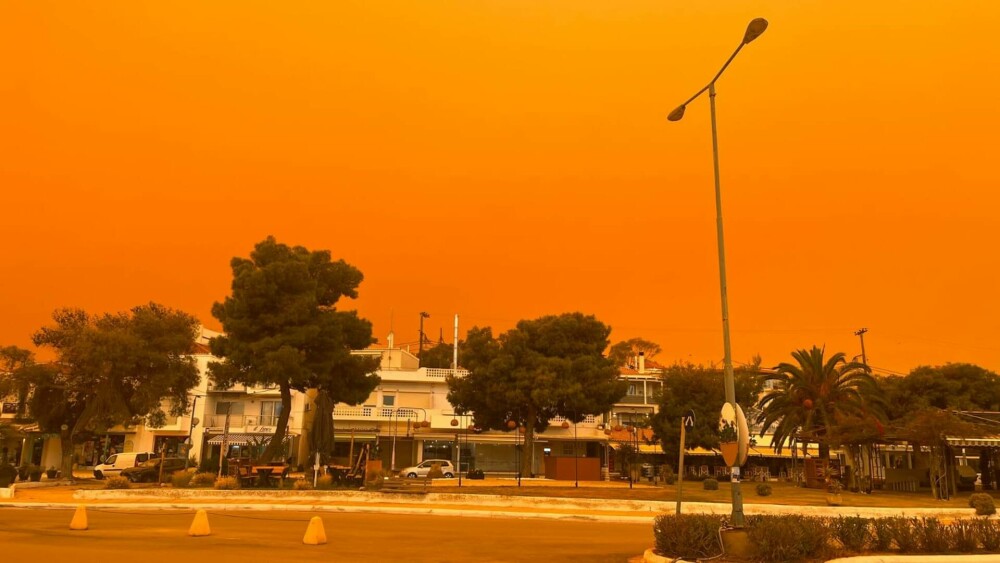 Peisaj apocaliptic în Atena. Capitala a fost într-o ceață portocalie. Care este explicația - Imaginea 8