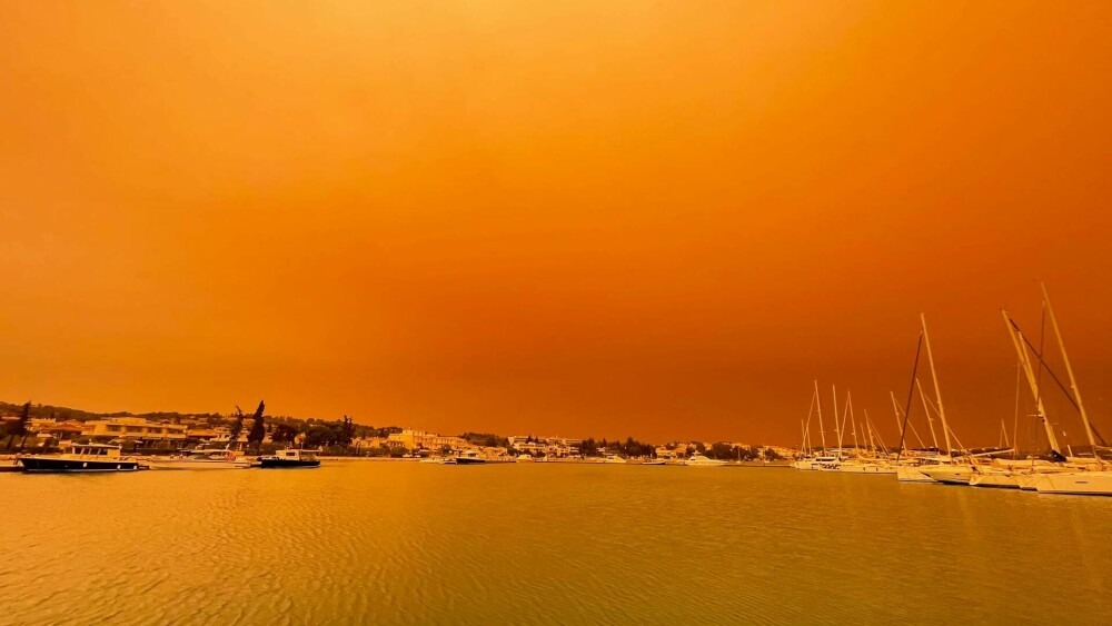Peisaj apocaliptic în Atena. Capitala a fost într-o ceață portocalie. Care este explicația - Imaginea 13