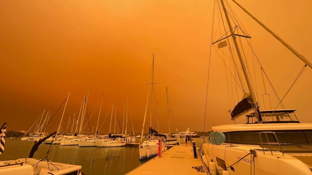 Peisaj apocaliptic în Atena. Capitala a fost într-o ceață portocalie. Care este explicația - Imaginea 14