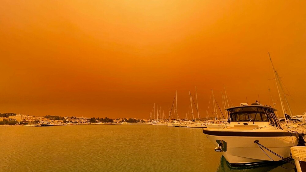 Peisaj apocaliptic în Atena. Capitala a fost într-o ceață portocalie. Care este explicația - Imaginea 15
