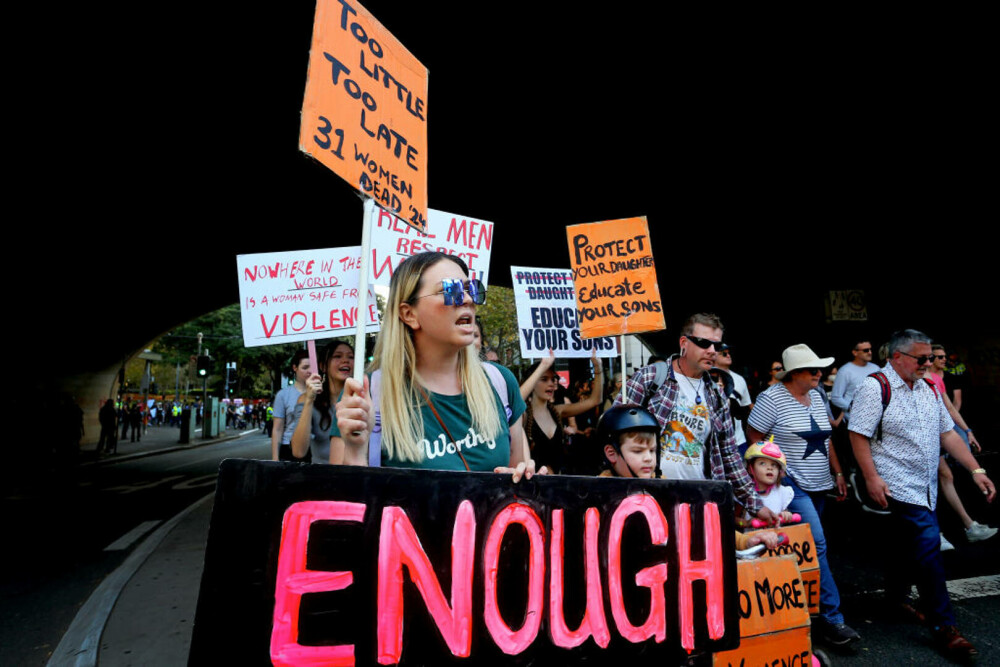 Mii de persoane protestează în Australia, după ce cinci femei au fost ucise în Sydney. „Este o epidemie” | GALERIE FOTO - Imaginea 6