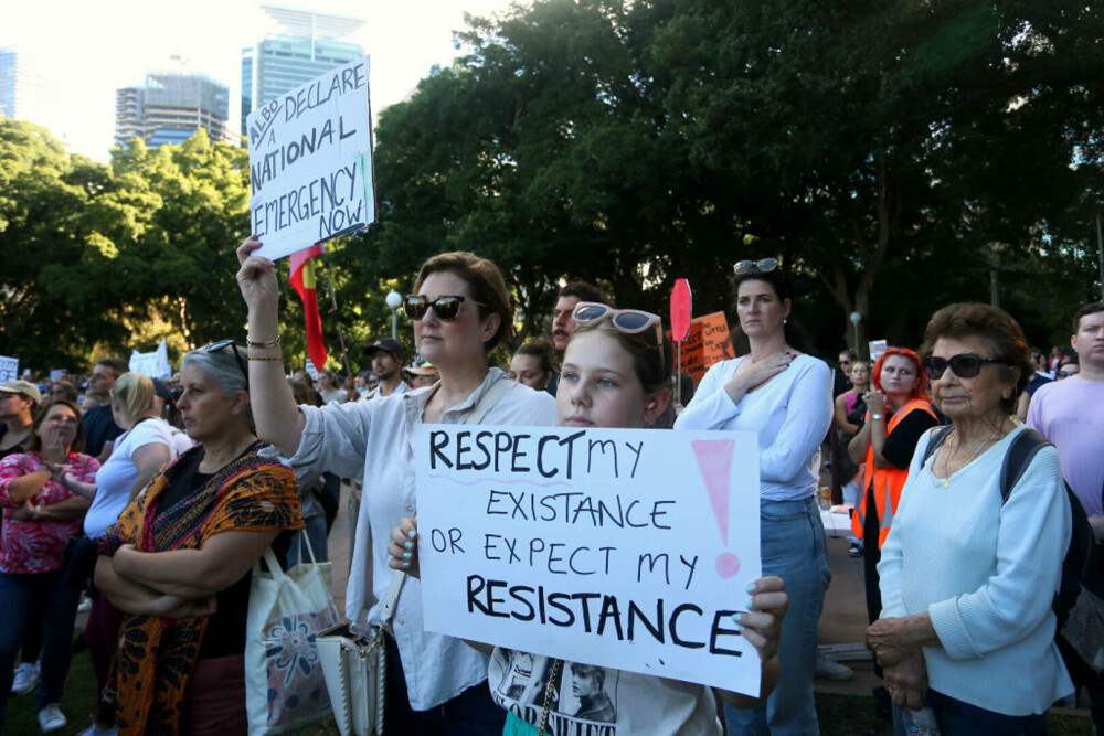 Mii de persoane protestează în Australia, după ce cinci femei au fost ucise în Sydney. „Este o epidemie” | GALERIE FOTO - Imaginea 4