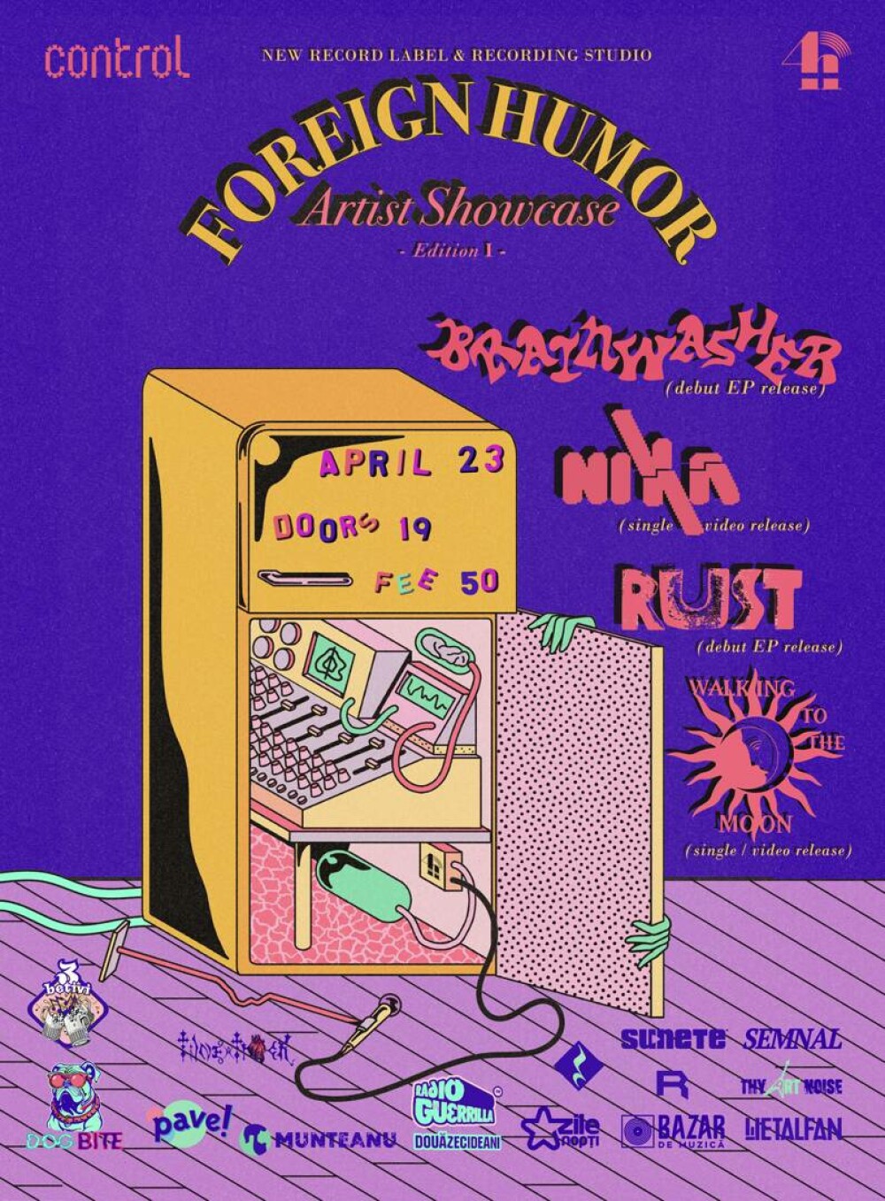 4 concerte într-o zi: Brainwasher, Nixa, RusT și Walking to the Moon. Se lansează casa de discuri Foreign Humor Productions - Imaginea 3