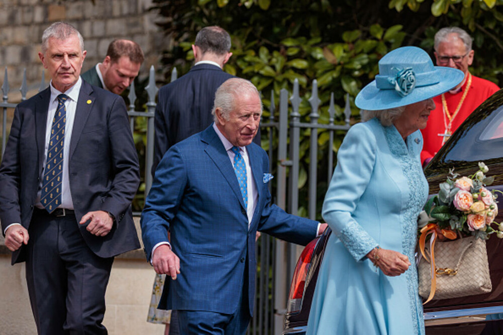 Regele Charles și Regina Camilla au participat la slujba tradițională de Paște. Cum a fost întâmpinat monarhul. GALERIE FOTO - Imaginea 3