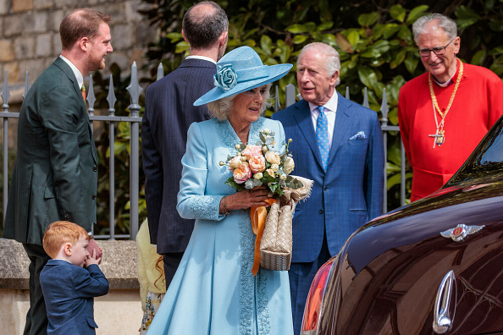Regele Charles și Regina Camilla au participat la slujba tradițională de Paște. Cum a fost întâmpinat monarhul. GALERIE FOTO - Imaginea 7