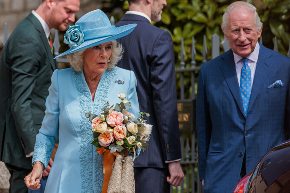 Regele Charles și Regina Camilla au participat la slujba tradițională de Paște. Cum a fost întâmpinat monarhul. GALERIE FOTO - Imaginea 9