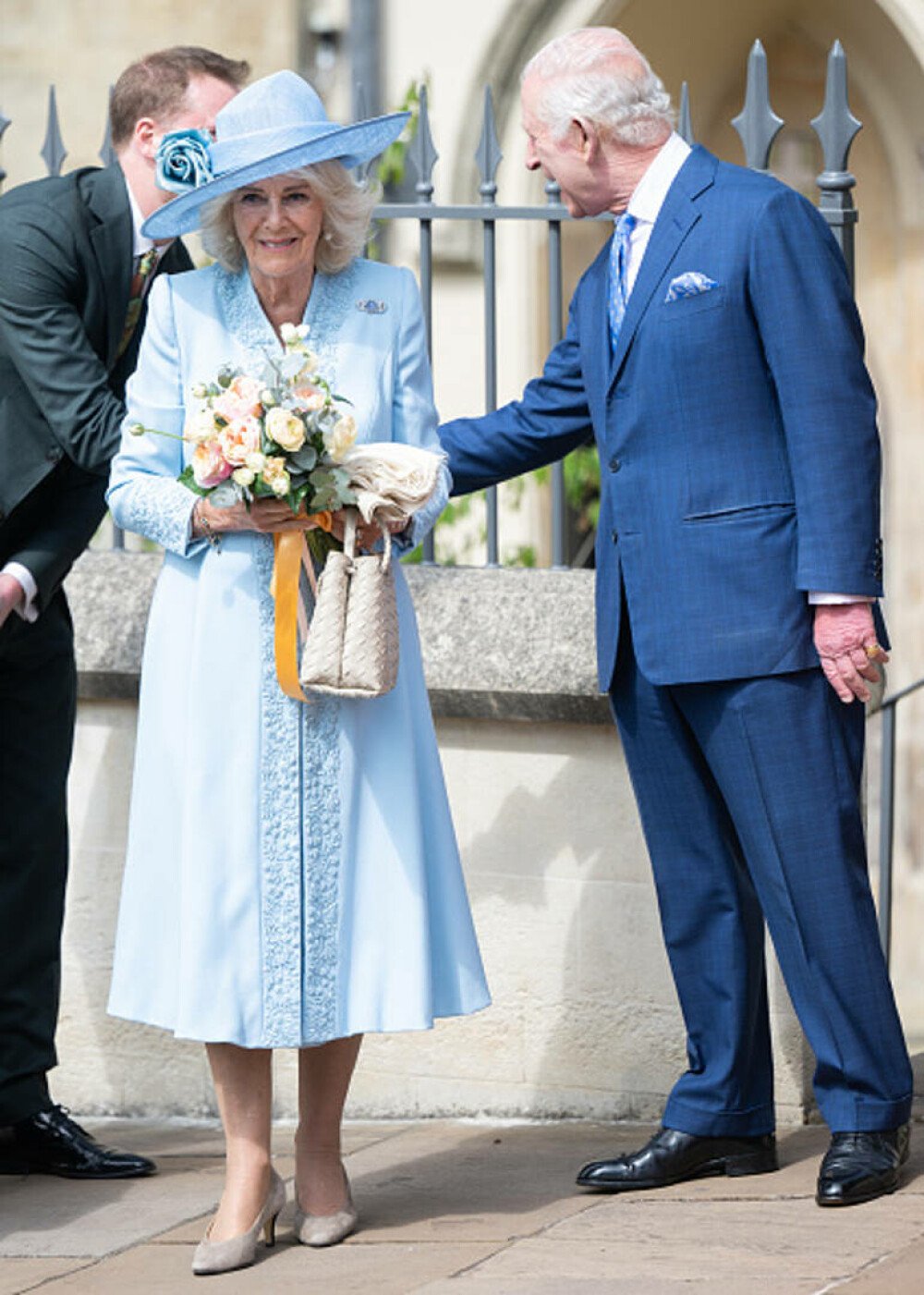 Regele Charles și Regina Camilla au participat la slujba tradițională de Paște. Cum a fost întâmpinat monarhul. GALERIE FOTO - Imaginea 20