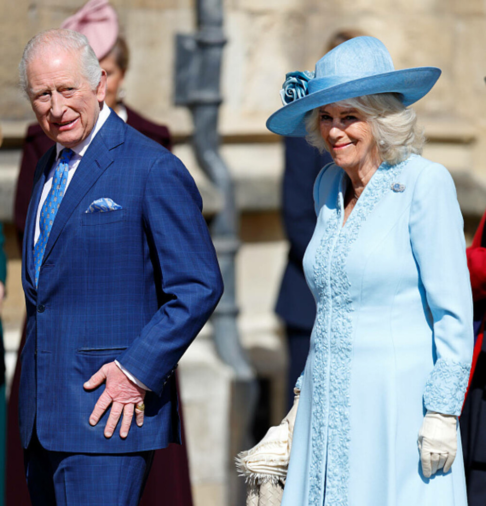Regele Charles și Regina Camilla au participat la slujba tradițională de Paște. Cum a fost întâmpinat monarhul. GALERIE FOTO - Imaginea 22