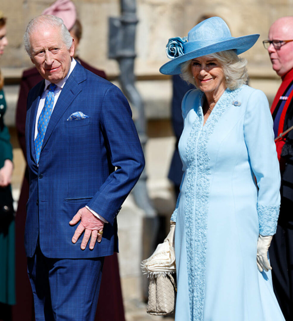 Regele Charles și Regina Camilla au participat la slujba tradițională de Paște. Cum a fost întâmpinat monarhul. GALERIE FOTO - Imaginea 27