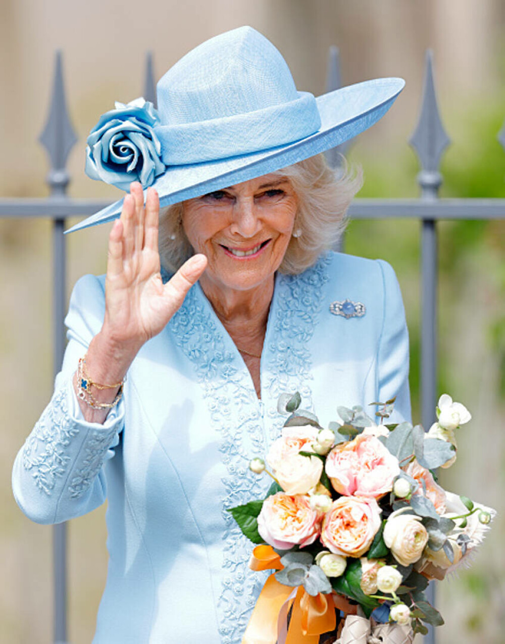 Regele Charles și Regina Camilla au participat la slujba tradițională de Paște. Cum a fost întâmpinat monarhul. GALERIE FOTO - Imaginea 30