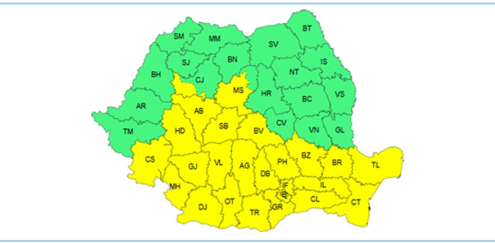 O nouă atenționare de vreme rea. Cod galben de ploi torențiale și vijelii în mai multe județe. HARTĂ - Imaginea 2