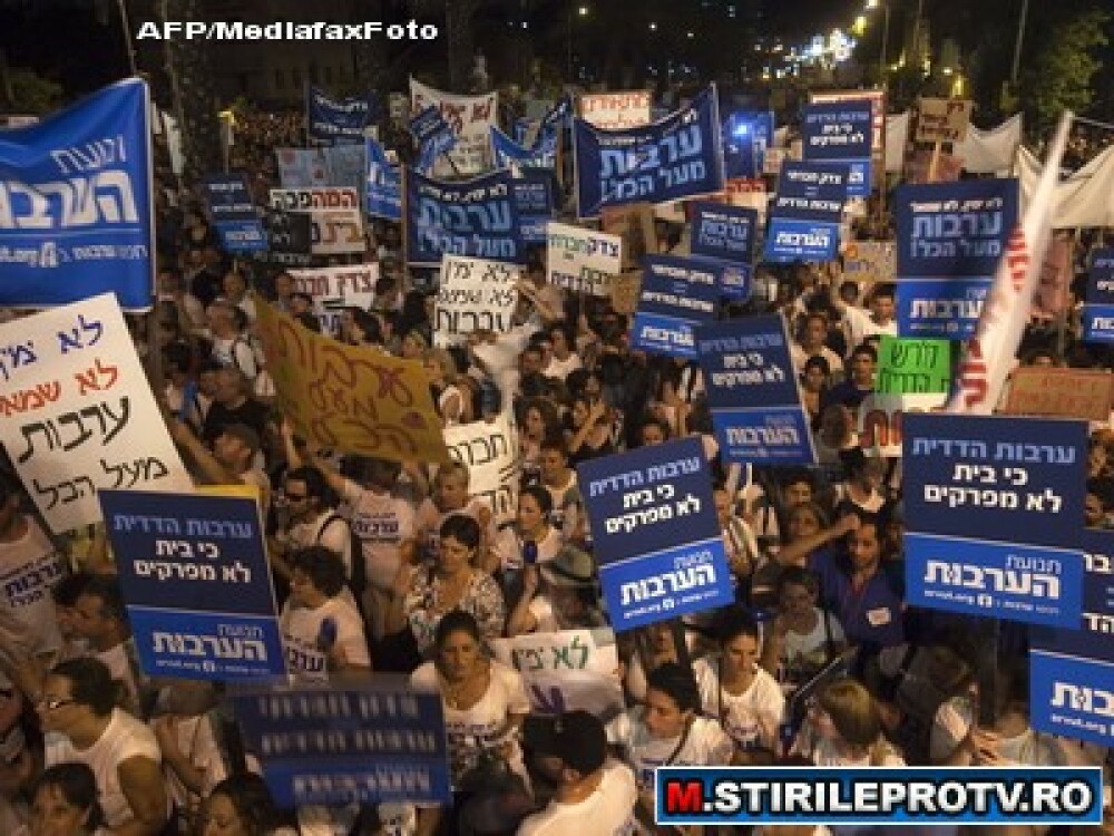 Israelul a iesit in strada. Un sfert de MILION de oameni vor o viata mai buna si preturi mai mici - Imaginea 3