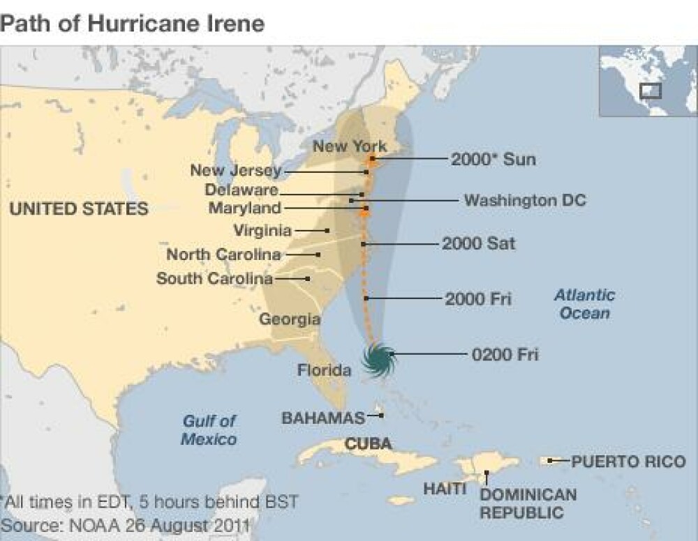 Furtuna Irene a parasit Statele Unite si a intrat in Canada. SUA isi calculeaza pagubele - Imaginea 5