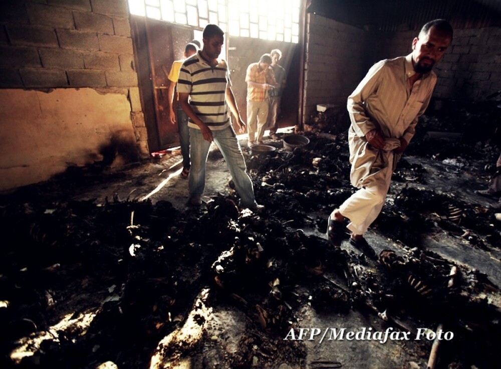 Auschwitz-ul lui Ghaddafi. Imagini socante din temnita in care erau carbonizati libienii. FOTO - Imaginea 5