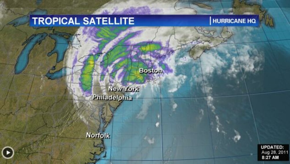 Furtuna Irene a parasit Statele Unite si a intrat in Canada. SUA isi calculeaza pagubele - Imaginea 21