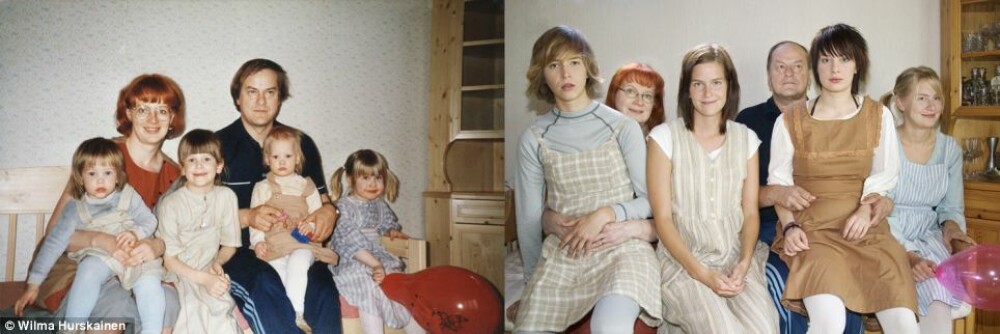 Galerie FOTO. Atunci si acum: scene de familie de acum 20 de ani, readuse la viata - Imaginea 4