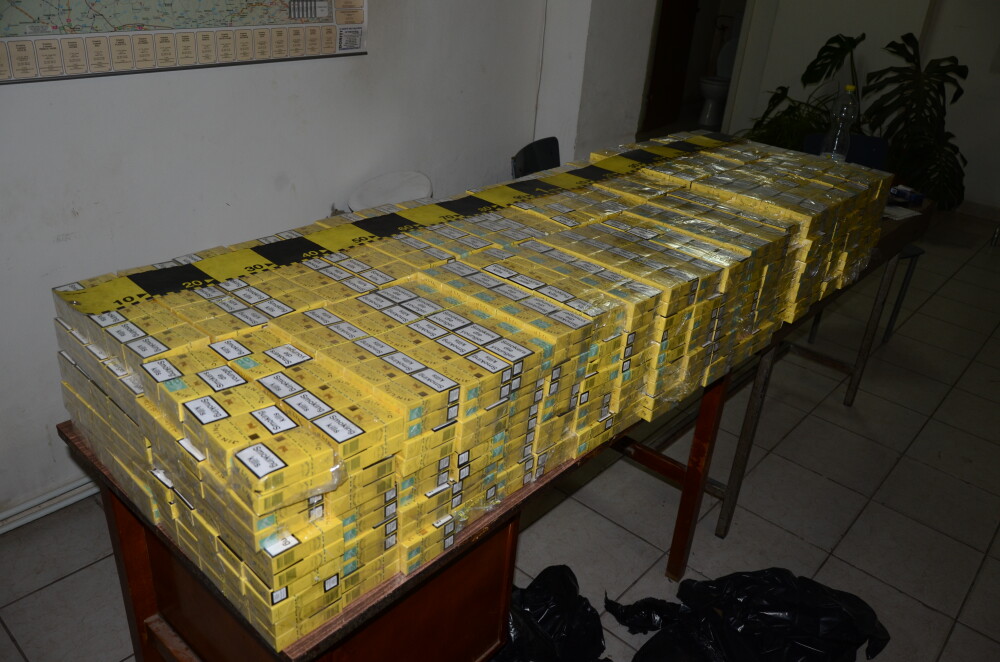 Mii de pachete de tigari de contrabada, descoperite in portbagajul masinii unui aradean - Imaginea 1