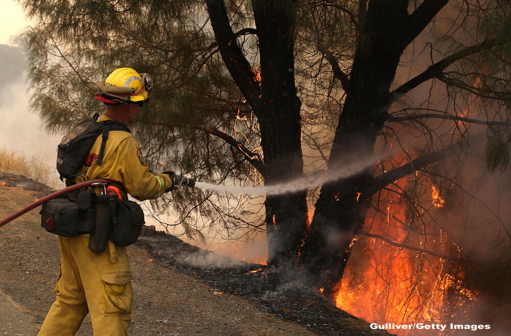 California se lupta cu zeci de incendii, provocate de trasnete. S-a decretat stare de urgenta si s-a convocat Garda Nationala - Imaginea 3