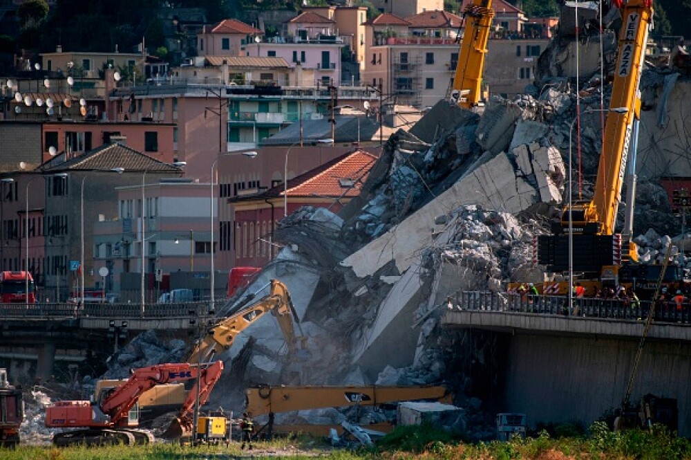 Au început lucrările la podul din Genova, unde 43 de oameni au murit vara trecută. FOTO - Imaginea 2
