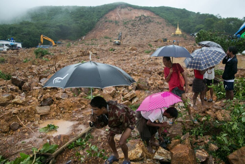 Alunecări de teren în Myanmar. Operațiune de amploare pentru căutarea victimelor - Imaginea 6