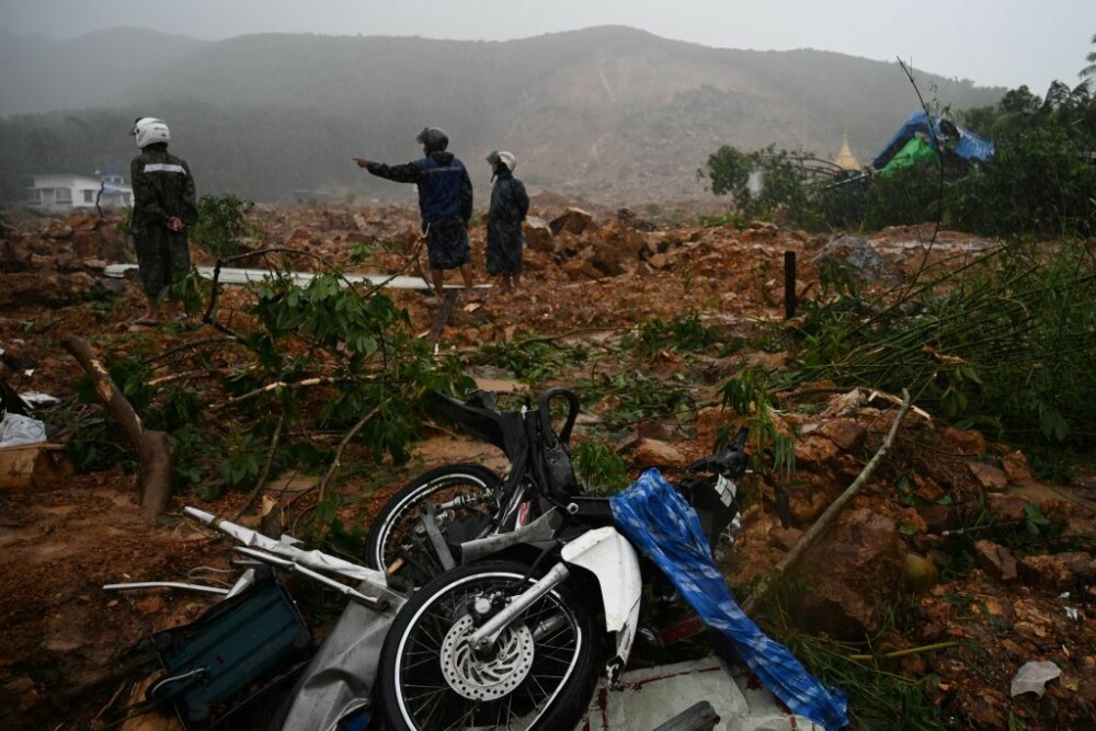 Alunecări de teren în Myanmar. Operațiune de amploare pentru căutarea victimelor - Imaginea 5