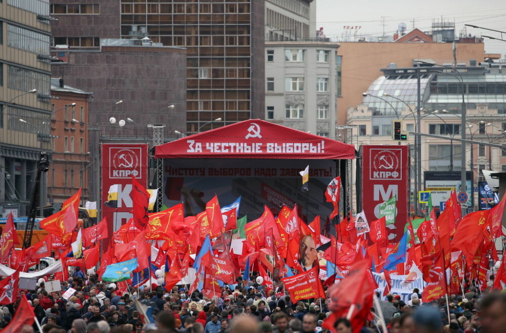 Proteste la Moscova. Comuniștii și liberalii cer ”alegeri cinstite”. FOTO - Imaginea 11