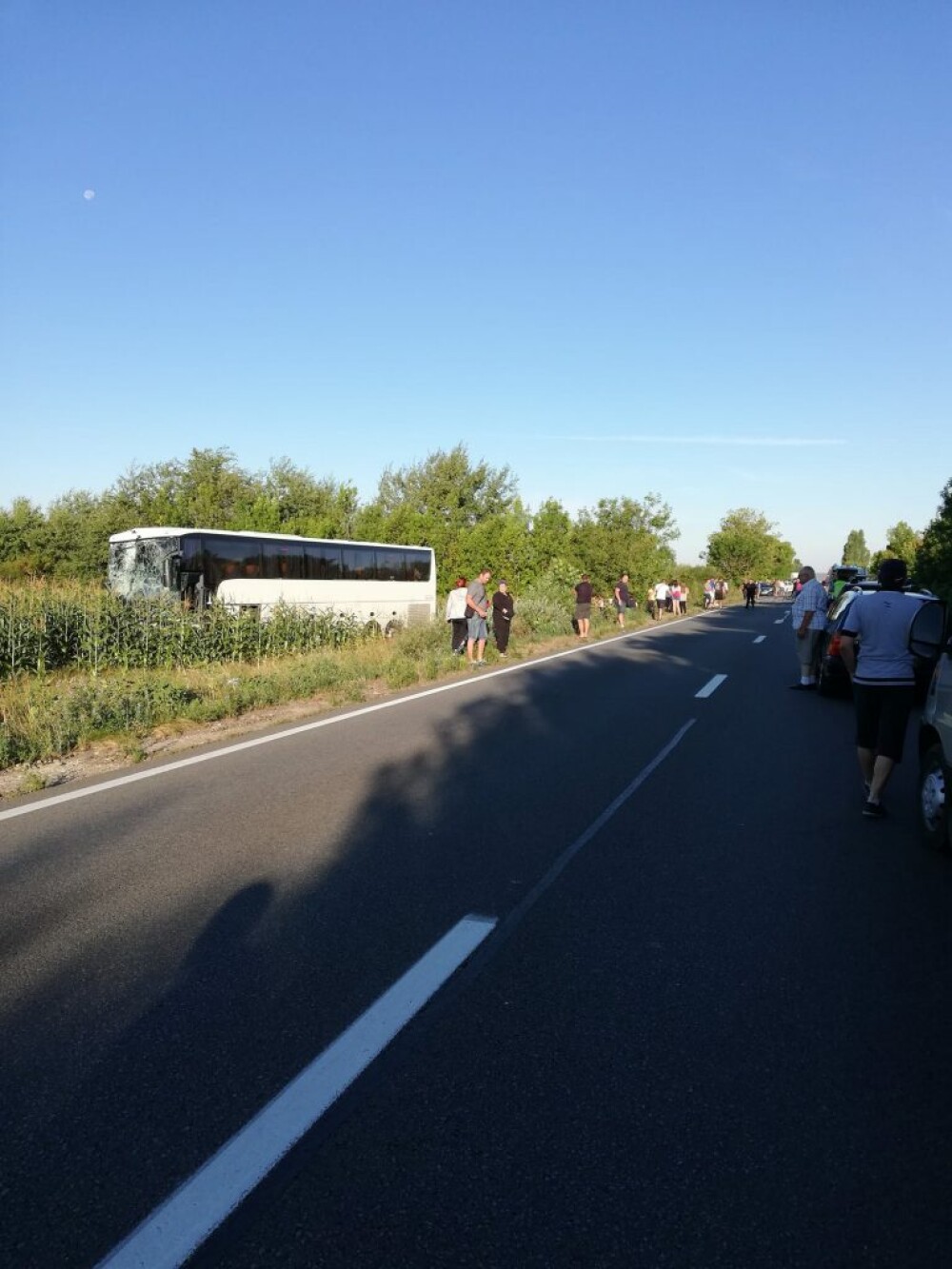 Mercedes făcut praf în urma impactului cu un autocar, în Bihor. Șoferul mașinii a murit - Imaginea 3