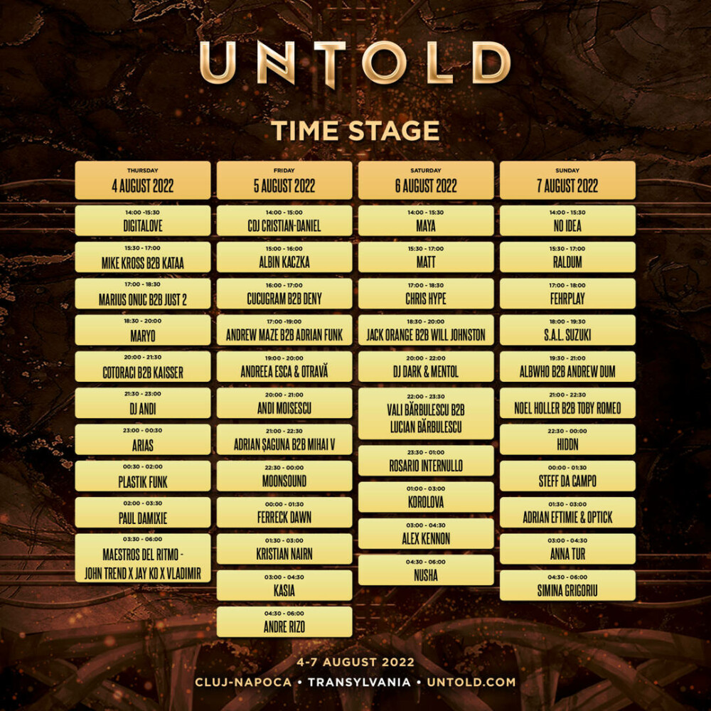 B.U.G. MAFIA va cânta live la UNTOLD, pe 6 august. Programul pe zile - Imaginea 7